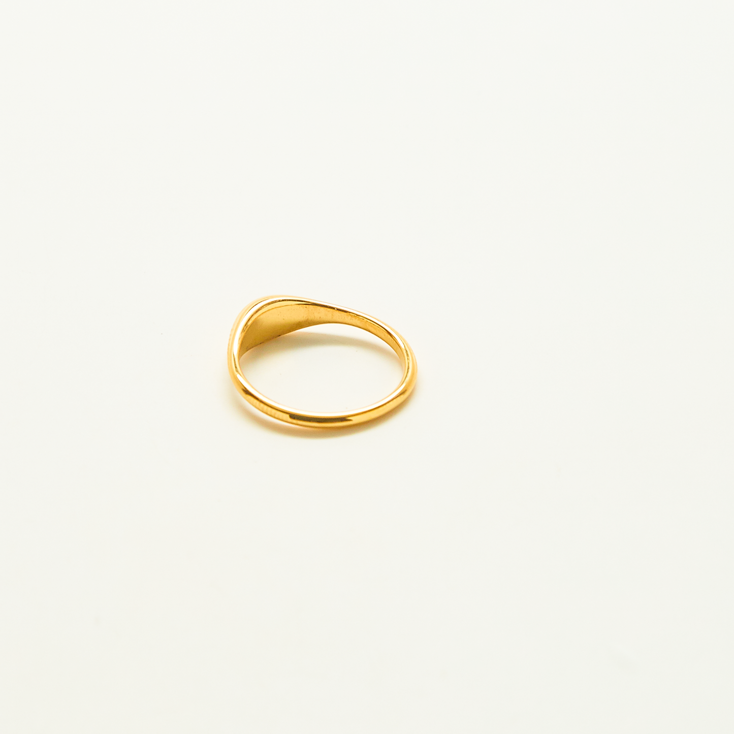 Mini Dome Signet Ring - Tarnish & Water-Resistant Jewelry: Size 7