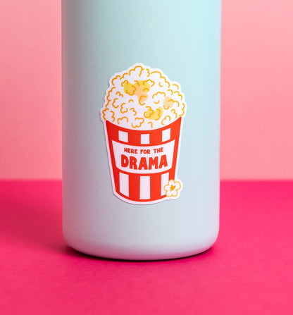 Drama Popcorn sticker | movie popcorn funny vinyl sticker