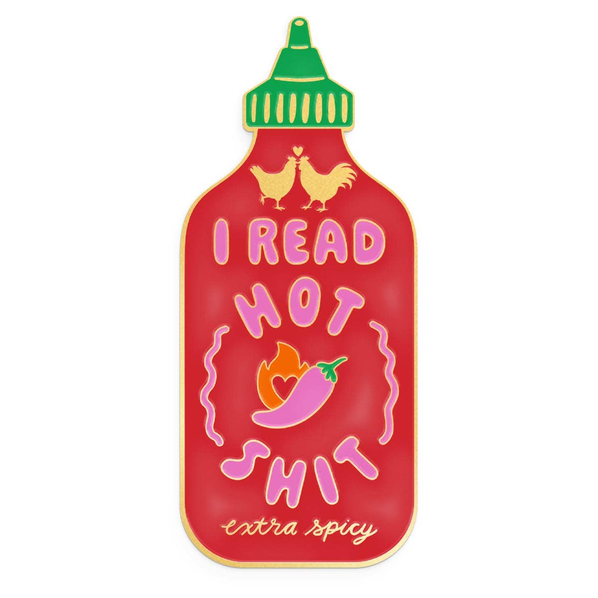 Hot Sauce Enamel Bookmark