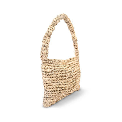 Mini Top Handle Raffia Bag