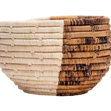 Medium 10 inch Banana Leaf Half Moon Deep Round Bowl (Copy)