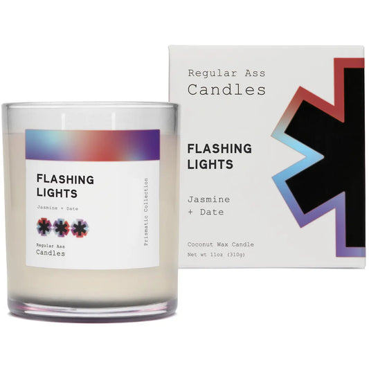 Flashing Lights Candle