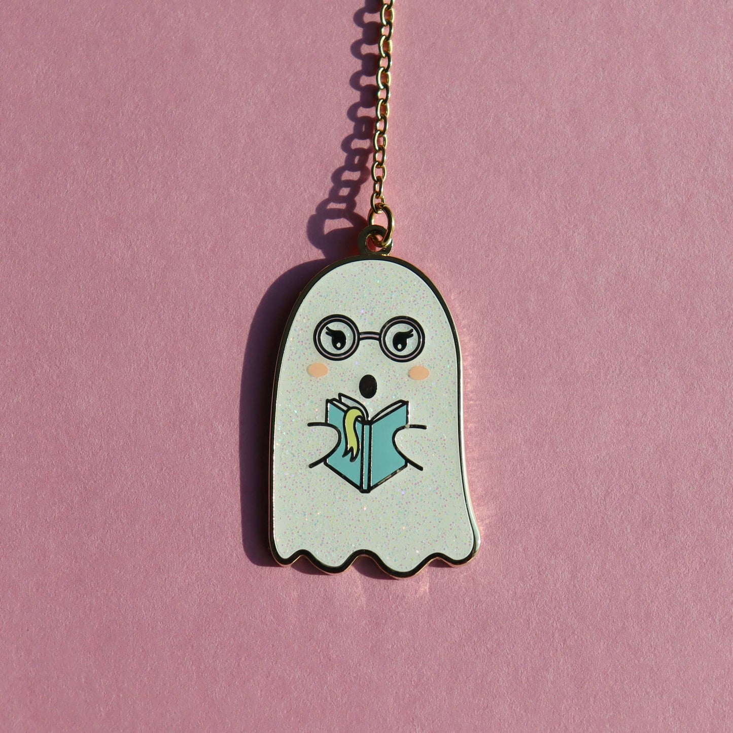 Reading Ghost Enamel Bookmark