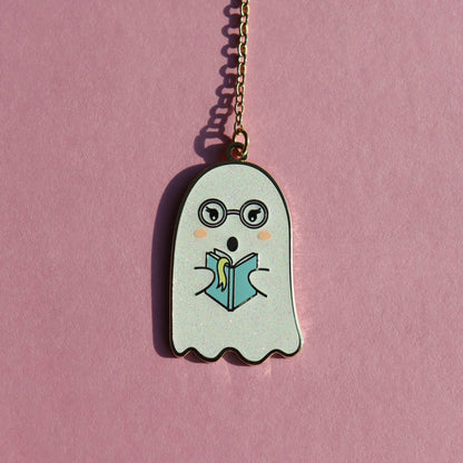 Reading Ghost Enamel Bookmark