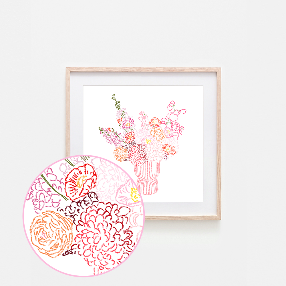 California Poppy Art Print: 5 x 5"