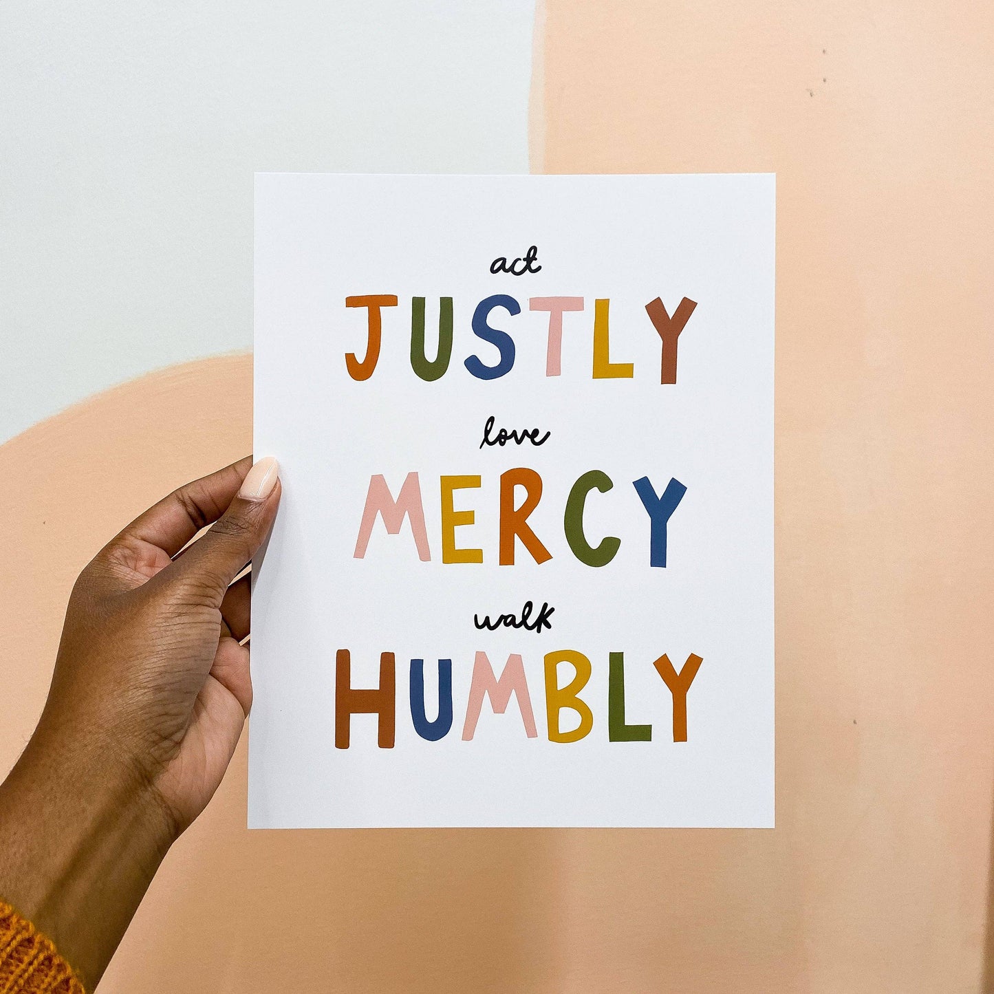 Act Justly Print: 8 x 10 in