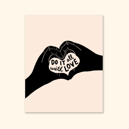 With Love Print: 8 x 10 in