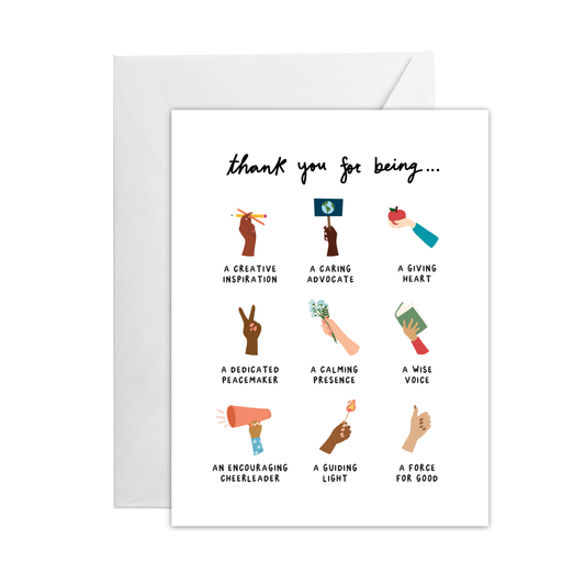 Thanks for Being Greeting Card