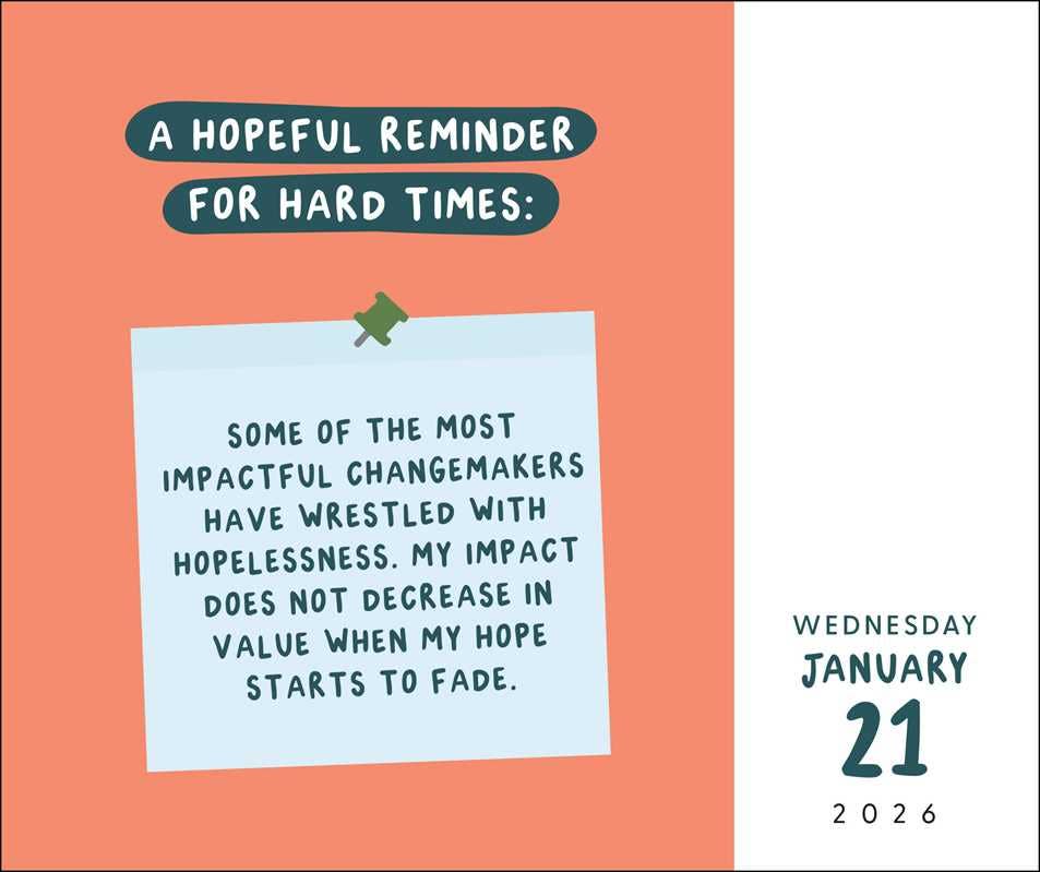 Hope Through Black History 2026 Day-to-Day Calendar