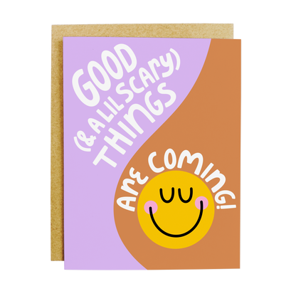Good Things Are Coming Baby Card
