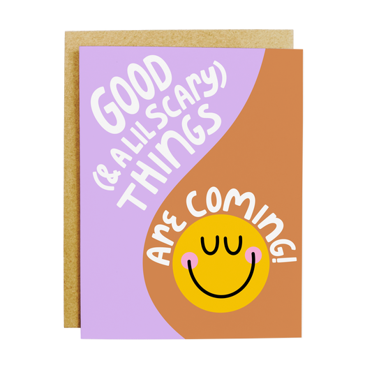 Good Things Are Coming Baby Card