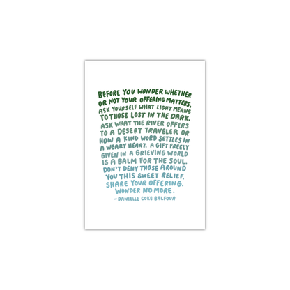 Wonder No More Mini Print