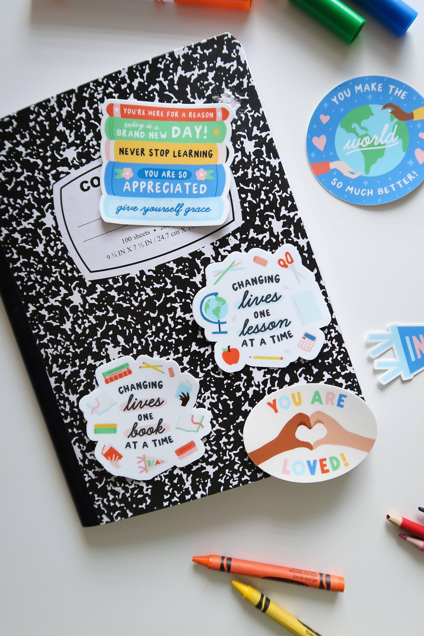 One Book at a Time Sticker, Librarian Appreciation Gift