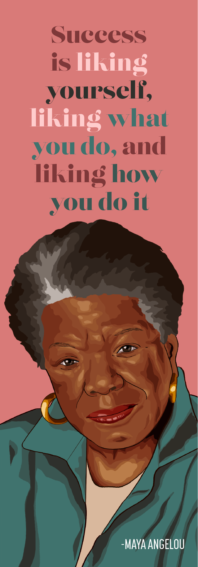 Maya Angelou Bookmark