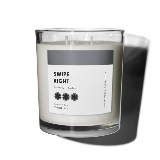 Swipe Right, Rosemary + Bamboo 11oz Luxury Candle