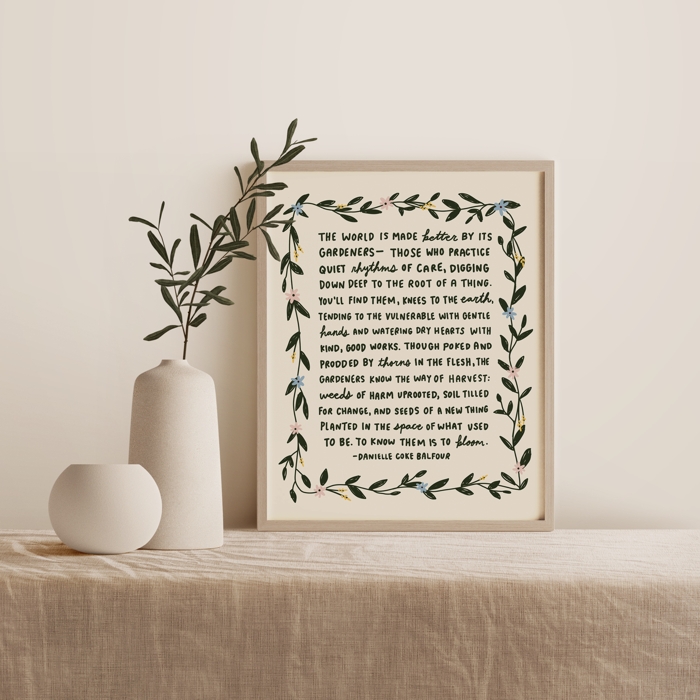 Knees to the Earth Print