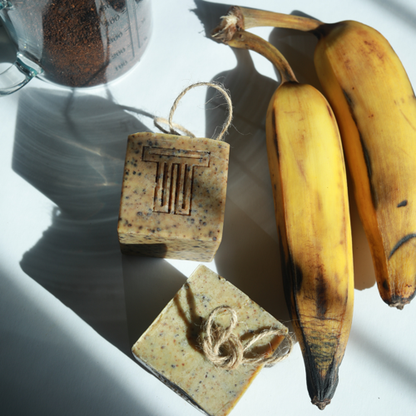 Plantain + Coffee Scrub Soap Cube