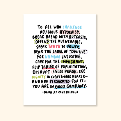 Good Company Print: 8 x 10 in