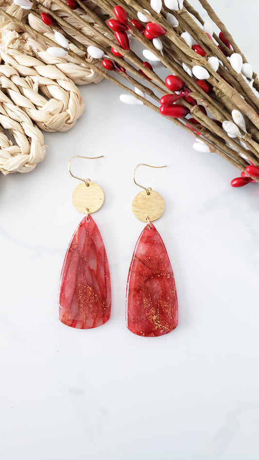 Palmer Translucent Marble Earrings
