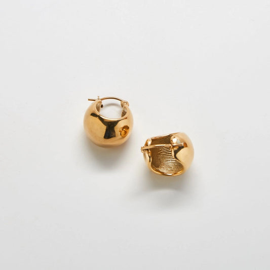 Gold Medium Mini Hoop Earrings