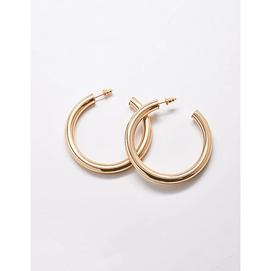 Medium Gold Hoop Earrings